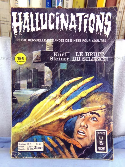 Hallucinations N°33, Éditions Aredit, Collection Comics Pocket, 1974