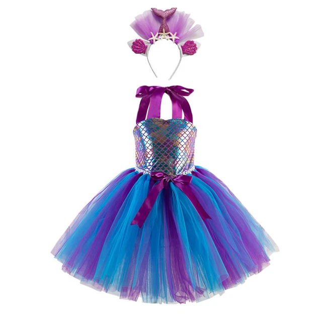 Set di costumi con gonna a maglie coda coda a filo abiti abiti per feste di