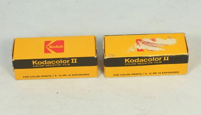 Película vintage de 2 rollos Kodak Kodacolor II color caducado 620