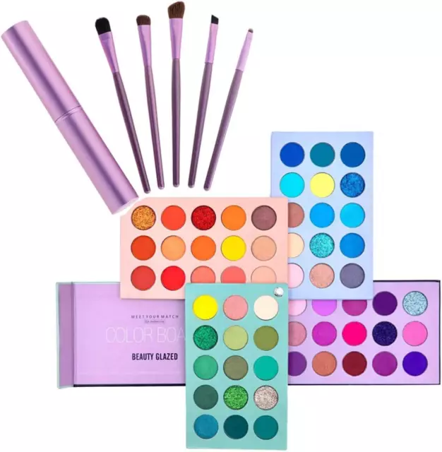 Kit per Il Trucco Dello Smalto Di Bellezza, Tavolozza Di Ombretti 60 Colori E Se