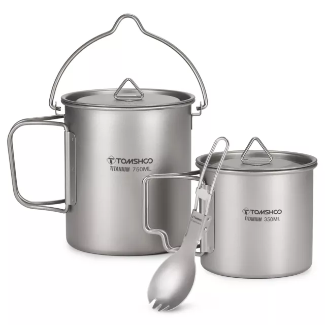 Lightweight 3 Pièces Set  Pot 750ml Pot 350ml Tasse A8Z6