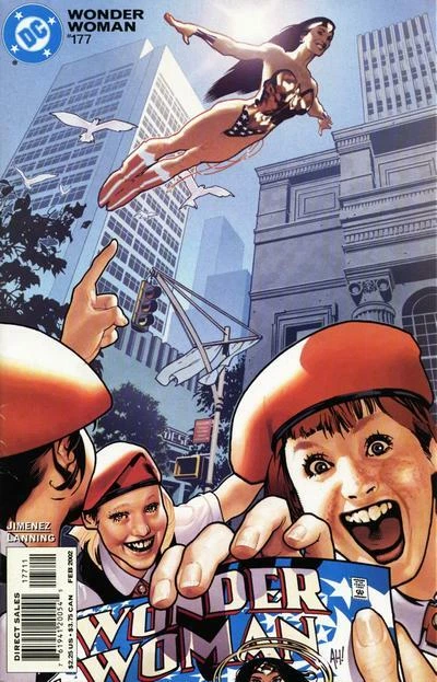 WONDER WOMAN (Vol. 2) #177 F/VF, Adam Hughes c. DC Comics 2002 Stock Image