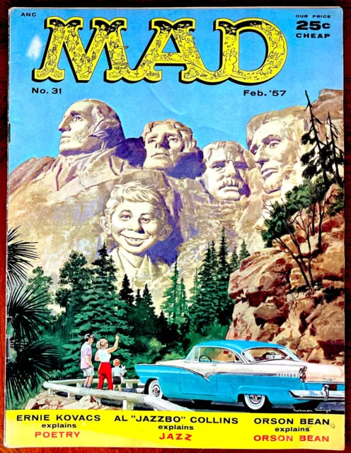 Mad Magazine #31 - FINE (6.0)!!  2nd cover featuring Alfred E. Neuman! 1957