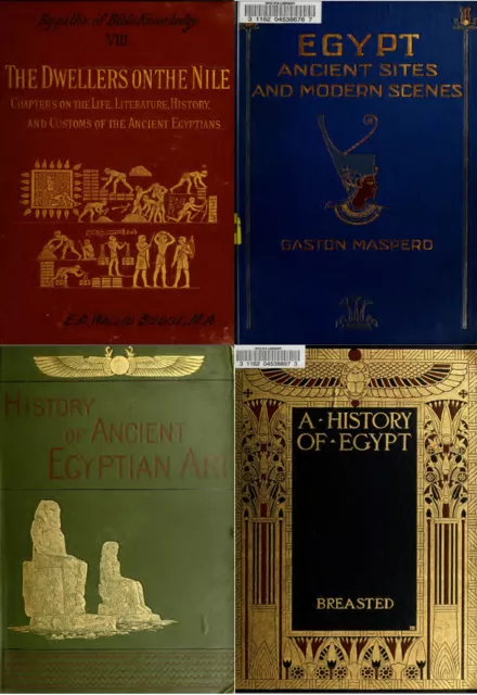 Ancient Egypt Egyptian Pyramid History Archaeology Giza - 230 Old Books DVD