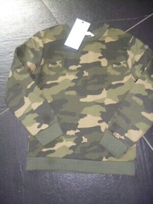 Boys Marks & Spencer Khaki Camouflage Sweatshirt Age 6-7 Years. ***BNWT*** M&S
