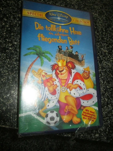 VHS - DIE tollkühne Hexe in ihrem fliegenden Bett - Walt Disney - NEU