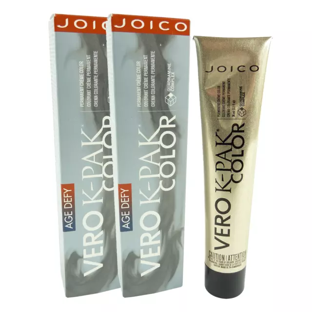 Joico Age Defy Vero K-Pak Color CLEAR Permanent Haar Farbe Multipack 2x74ml