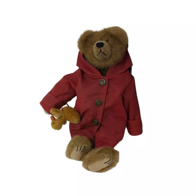 Boyds Bears Archive Collection Noah the Bear Red Raincoat Duck Bear Plush 13''