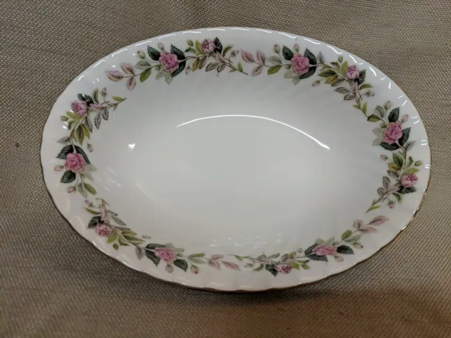 Creative Fine China Regency Rose Porcelain Oval Serving Bowl