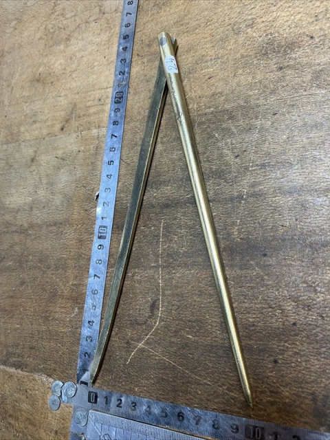 Ancien Compas En Laiton - Outil Vintage De Mesure, Numéro 24