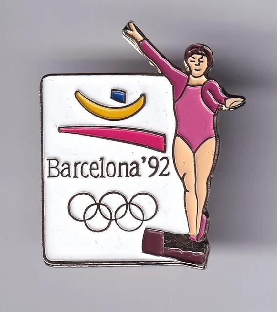 Pin's Officiel JO Barcelone 1992 - Gymnastique - Métal - Occasion