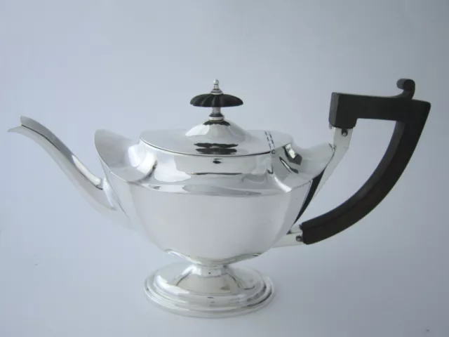 Antique Edwardian Sterling Silver Teapot - 1908 by William Aitken