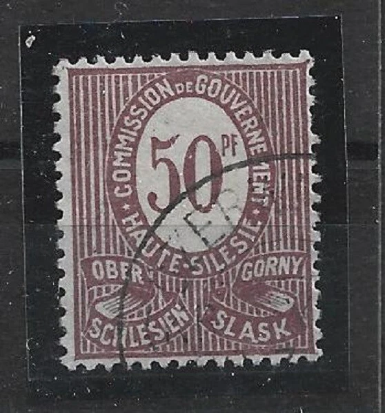 n417 Deutsche Abstimmung-OBERSCHLESIEN MiNr 8 o