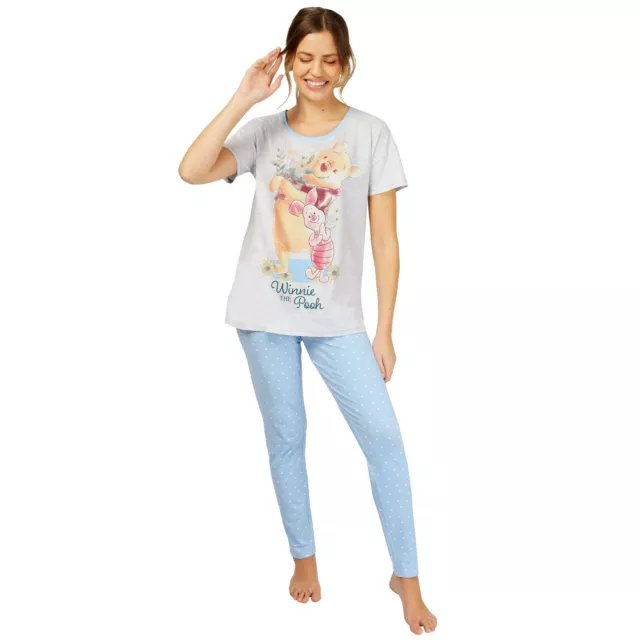 Winnie The Pooh Pyjamas Adults Womens S M L XL XXL PJs Set T-Shirt Bottoms