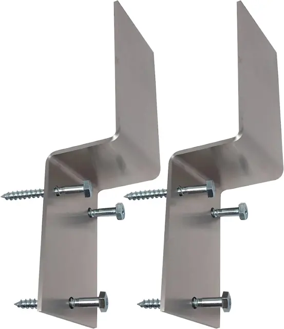Drop Open Bar Security Door Lock Bracket Brackets Fits 2x4 Boards 2 x 4 Lumber 1