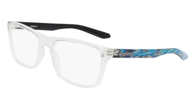NEW DRAGON DR 2008 971 Clear Crystal & Blue Eyeglasses 58/18  display picture 3