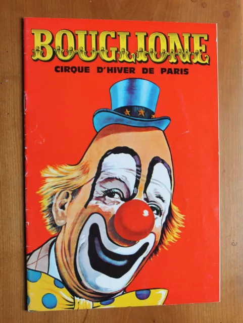 Programme cirque Bouglione Cirque d'hiver de Paris 1973