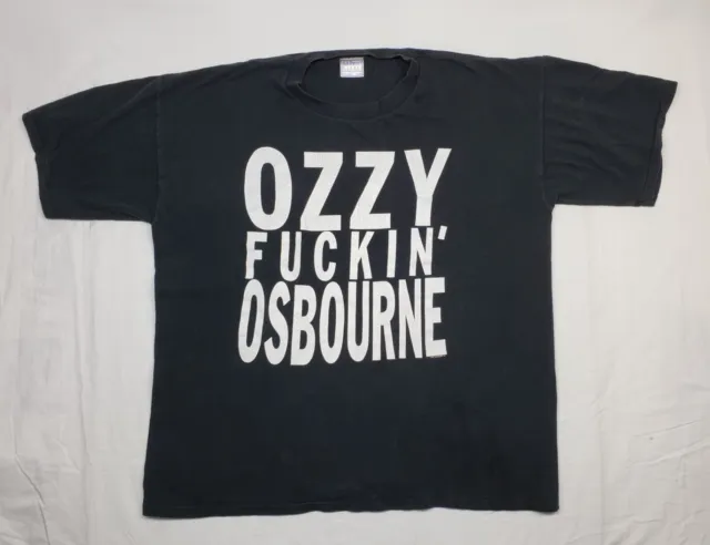 Vtg 2001 Ozzy Fuckin Osbourne Monowise  Concert Tour Shirt Ozzfest 2XL