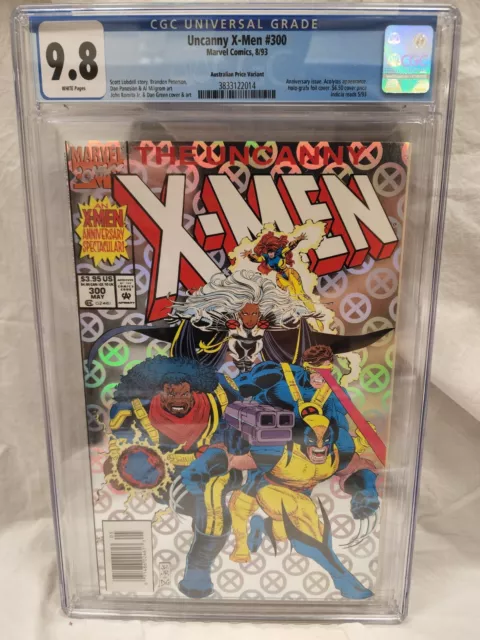 Uncanny X-Men #300 Zeitungskiosk Cgc 9.8 Variante Preis 1993 Marvel Holo