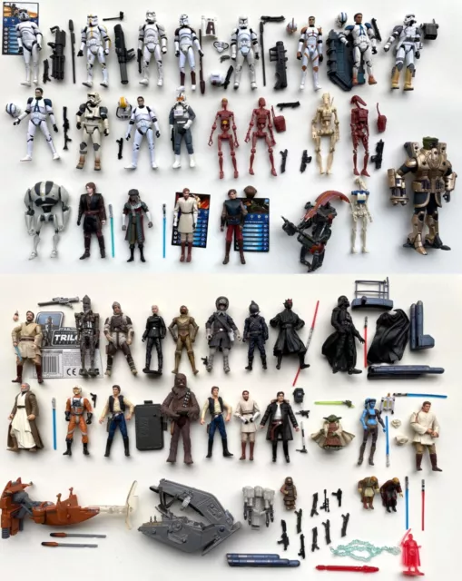 Action Figuren Konvolut Collection 43 Pieces 3.75 inch Zubehör  Star Wars Hasbro