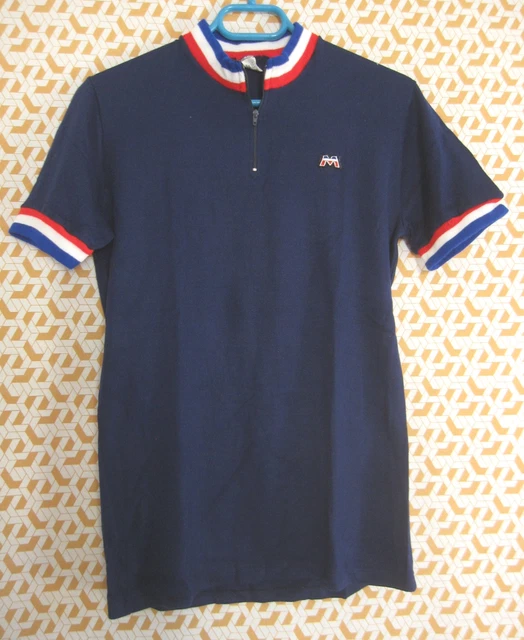 Maillot Cycliste Vintage Motobécane – Acrylique, Années 70, Homme, Taille 2