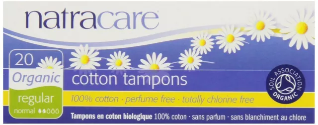 Natracare Organic Non-Applicator Tampons Regular x 20-10 Pack