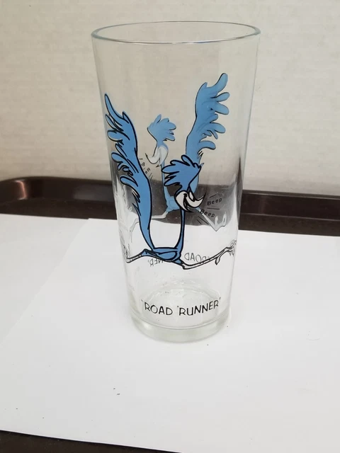 Vintage Pepsi Roadrunner Glass 1973 Warner Bros.