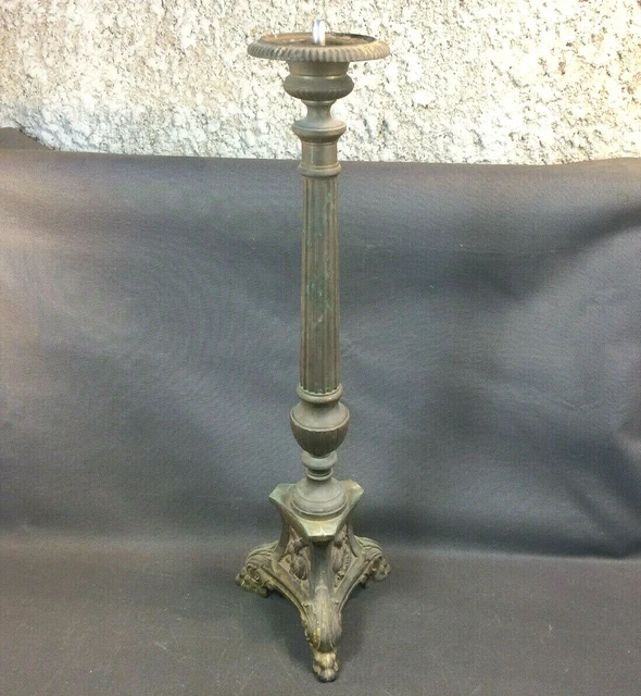 Bougeoir Ancien Cheval Ailé Pégase En Bronze - 17 Cm De Haut, Style Maitland Smith
