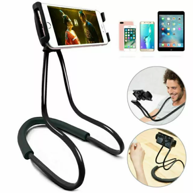 Handy Halterung Nackenhalter Drehbarer Halter Universal Smartphone Handy Ständer