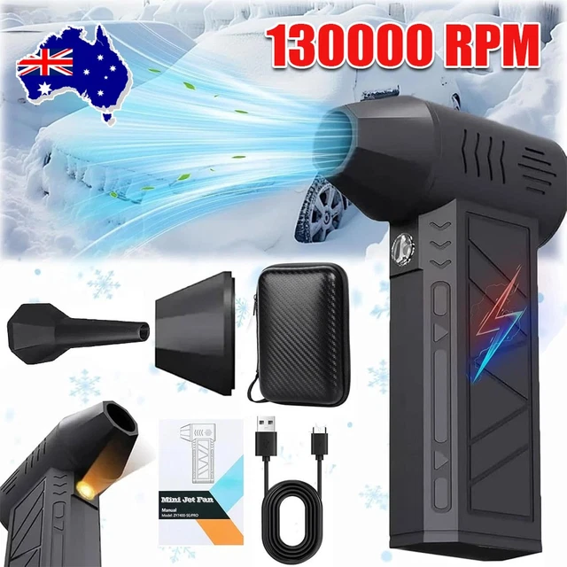 130000 RPM MINI Blower Handheld Electric Turbo Jet Fan Brushless ...