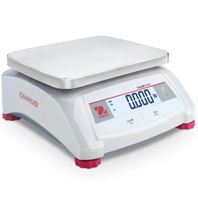 Ohaus Valor V12P6 Compact Bench Scale 15 lb x 0.002 lb, LCD, Stainless Pan, NSF