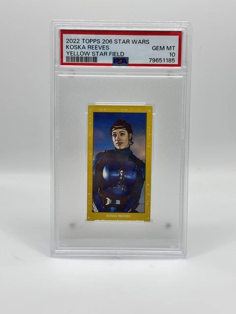 PSA 10 Star Wars Topps 206 T206 Card 2022 Wave 4 Yellow Starfield Koska Reeves