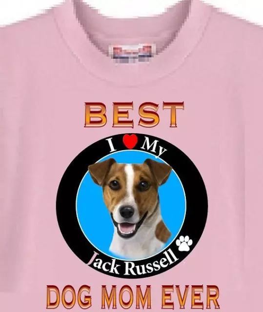 Dog T Shirt Men Women - BEST DOG MOM EVER Jack Russell