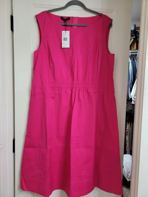 NWT Lafayette 148 Orchid Pink Sleeveleass Dress SZ XXL Retail $498.