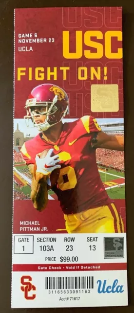 USC Trojans 11/23/2019 NCAA football ticket stub vs UCLA Bruins