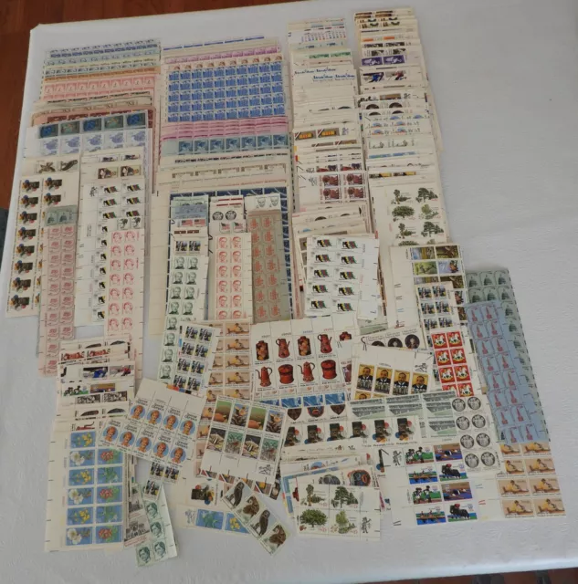 US Postage Stamps $1500++ Face Value MNH Mint Sheets, Plate Blocks, Strips & Mor