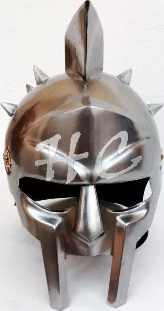 Maximus Gladiatore Casco Medievale Romana Greco Spartan Armatura Costume Regalo