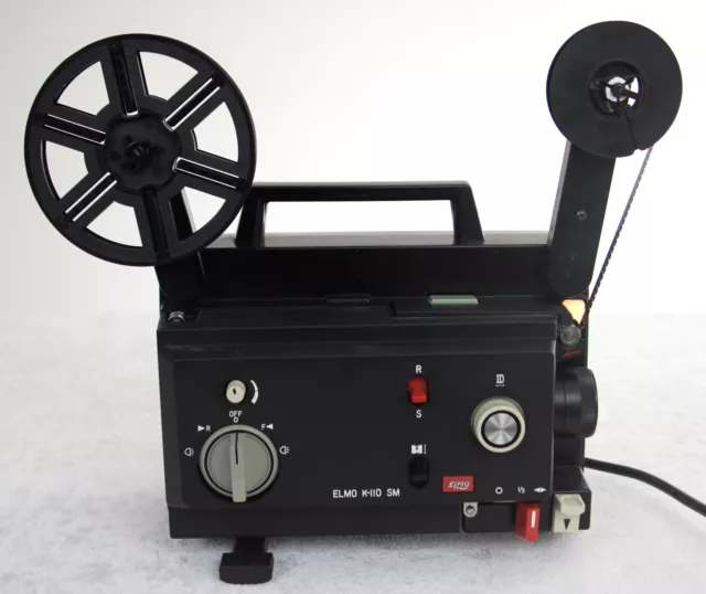 ELMO K110-SM Super/Standard 8mm cine film Projector Working, FREEPOST