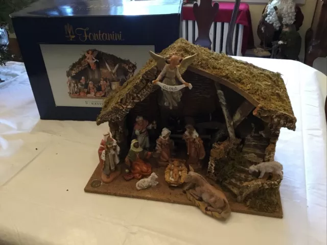 Vintage Fontanini Depose Italy - 5” Nativity Figure Set - 10Pieces - Made Italy