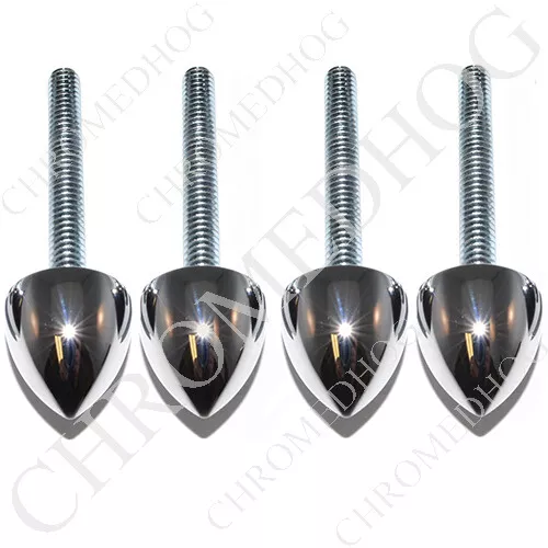 Short Spike - Chrome Billet Windshield Bolt Kit for 15-up Harley Road Glide