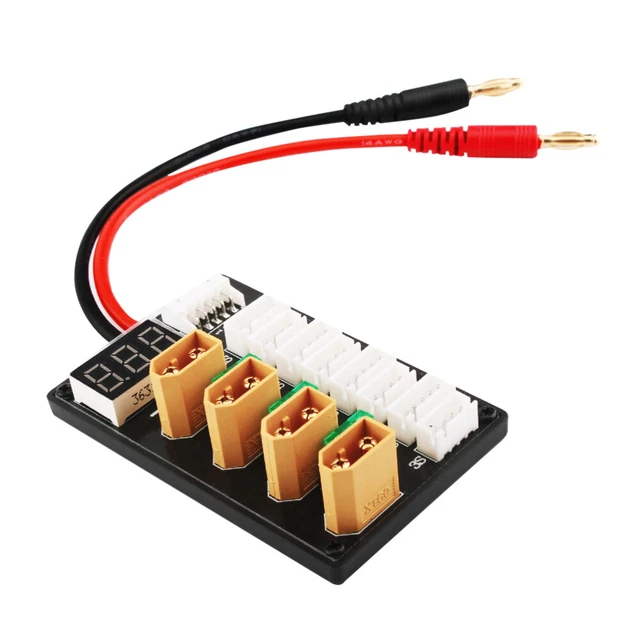 WANGCL Carte de Charge parallèle RC XT60 Balance Charger Expansion T Plug Compatible avec Les Batteries LiPo 2-6S WANGCL Carte de Charge parallèle RC XT60 Balance Charger Expansion T Plug Compatible avec Les Batteries LiPo 2-6S