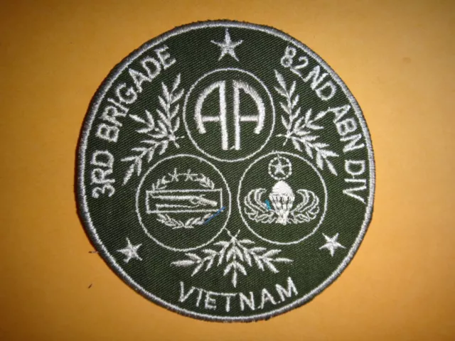 Vietnam War US Army 3rd Brigade 82nd AIRBORNE Division Subdued Patch