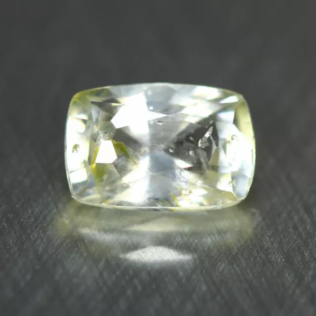 1.11 Cts_Precious Stone_100 % Natural Unheated White Yellow Sapphire_Srilanka