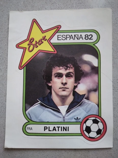 Carte Panini Michel Platini - Equipe De France - Coupe Du Monde 1982 - Espagne