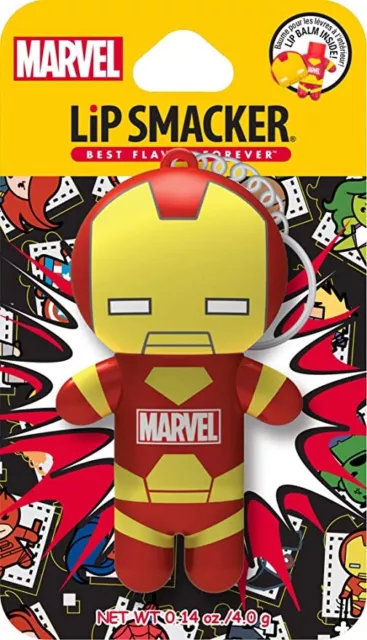 Lip Smacker Marvel Super Hero Lip Balm, Iron Man Billionaire Punch, 0.14 Ounce