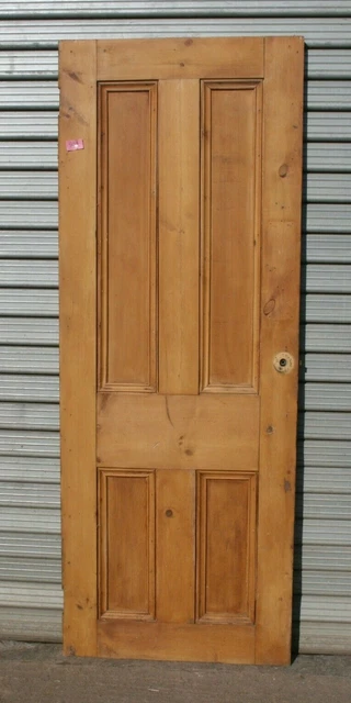 Reclaimed Pine Victorian Door 4 Panel 27 3/4" x 72 1/4" Internal Door  955