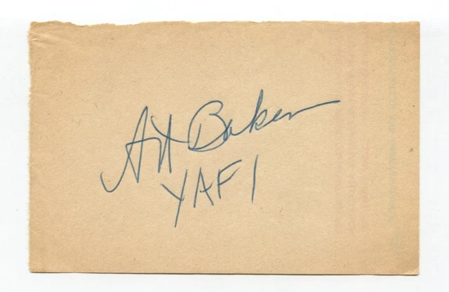 Art Baker Signed Page Cut Autographed In 1952 Actor Spellbound IAWL Interest