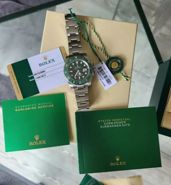 Rolex Submariner Hulk 2019 |116610LV Full Set | 43 mm
