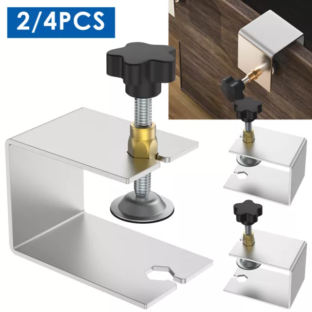 2/4Pcs Cabinet Installation Clamp Stainless Steel Drawer Fixing Clip 🍻