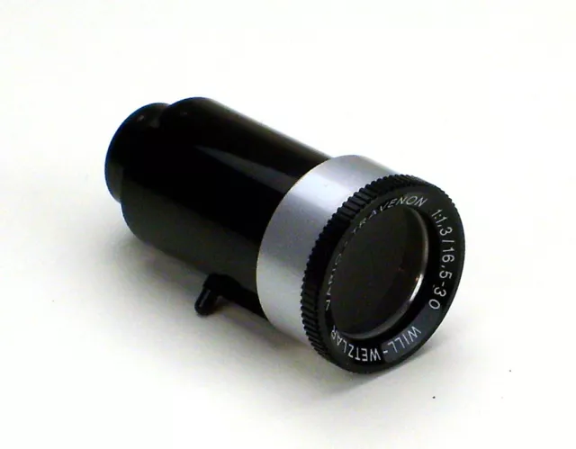 Lens for 8mm Bauer Film Projector Vario Travenon 1: 1,3/16,5 -30 Will.wetzlar